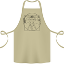 Gaming Vitruvian Gamer Funny Video Games Cotton Apron 100% Organic Khaki