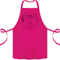 Gaming Vitruvian Gamer Funny Video Games Cotton Apron 100% Organic Pink