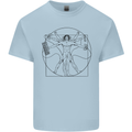 Gaming Vitruvian Gamer Funny Video Games Kids T-Shirt Childrens Light Blue