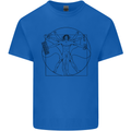 Gaming Vitruvian Gamer Funny Video Games Kids T-Shirt Childrens Royal Blue