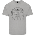 Gaming Vitruvian Gamer Funny Video Games Kids T-Shirt Childrens Sports Grey