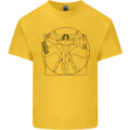 Gaming Vitruvian Gamer Funny Video Games Kids T-Shirt Childrens Yellow