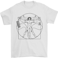 Gaming Vitruvian Gamer Funny Video Games Mens T-Shirt Cotton Gildan White