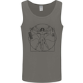 Gaming Vitruvian Gamer Funny Video Games Mens Vest Tank Top Charcoal