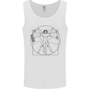 Gaming Vitruvian Gamer Funny Video Games Mens Vest Tank Top White