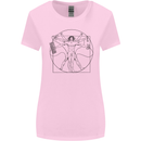 Gaming Vitruvian Gamer Funny Video Games Womens Wider Cut T-Shirt Light Pink