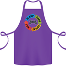 Gamming Eat Sleep Game Repeat Gamer Cotton Apron 100% Organic Purple