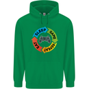 Gamming Eat Sleep Game Repeat Gamer Mens 80% Cotton Hoodie Irish Green
