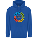 Gamming Eat Sleep Game Repeat Gamer Mens 80% Cotton Hoodie Royal Blue
