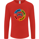 Gamming Eat Sleep Game Repeat Gamer Mens Long Sleeve T-Shirt Red