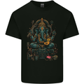 Ganesha Hindu God Ganapati Elephant Kids T-Shirt Childrens Black