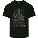 Ganesha Hindu God Ganapati Elephant Kids T-Shirt Childrens Black