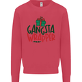 Gangsta Wrapper Funny Christmas Present Kids Sweatshirt Jumper Heliconia
