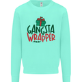 Gangsta Wrapper Funny Christmas Present Kids Sweatshirt Jumper Peppermint