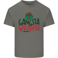 Gangsta Wrapper Funny Christmas Present Kids T-Shirt Childrens Charcoal