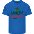 Gangsta Wrapper Funny Christmas Present Kids T-Shirt Childrens Royal Blue