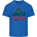 Gangsta Wrapper Funny Christmas Present Kids T-Shirt Childrens Royal Blue