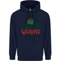 Gangsta Wrapper Funny Christmas Present Mens 80% Cotton Hoodie Navy Blue