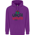 Gangsta Wrapper Funny Christmas Present Mens 80% Cotton Hoodie Purple