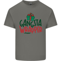 Gangsta Wrapper Funny Christmas Present Mens Cotton T-Shirt Tee Top Charcoal