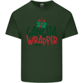 Gangsta Wrapper Funny Christmas Present Mens Cotton T-Shirt Tee Top Forest Green