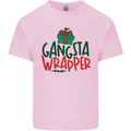 Gangsta Wrapper Funny Christmas Present Mens Cotton T-Shirt Tee Top Light Pink