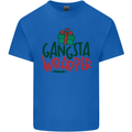 Gangsta Wrapper Funny Christmas Present Mens Cotton T-Shirt Tee Top Royal Blue