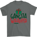 Gangsta Wrapper Funny Christmas Present Mens T-Shirt Cotton Gildan Charcoal