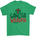 Gangsta Wrapper Funny Christmas Present Mens T-Shirt Cotton Gildan Irish Green