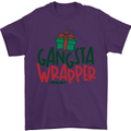 Gangsta Wrapper Funny Christmas Present Mens T-Shirt Cotton Gildan Purple