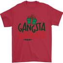 Gangsta Wrapper Funny Christmas Present Mens T-Shirt Cotton Gildan Red