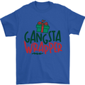 Gangsta Wrapper Funny Christmas Present Mens T-Shirt Cotton Gildan Royal Blue