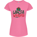 Gangsta Wrapper Funny Christmas Present Womens Petite Cut T-Shirt Azalea