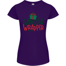 Gangsta Wrapper Funny Christmas Present Womens Petite Cut T-Shirt Purple