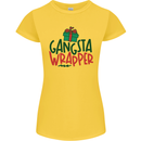 Gangsta Wrapper Funny Christmas Present Womens Petite Cut T-Shirt Yellow
