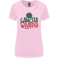 Gangsta Wrapper Funny Christmas Present Womens Wider Cut T-Shirt Light Pink