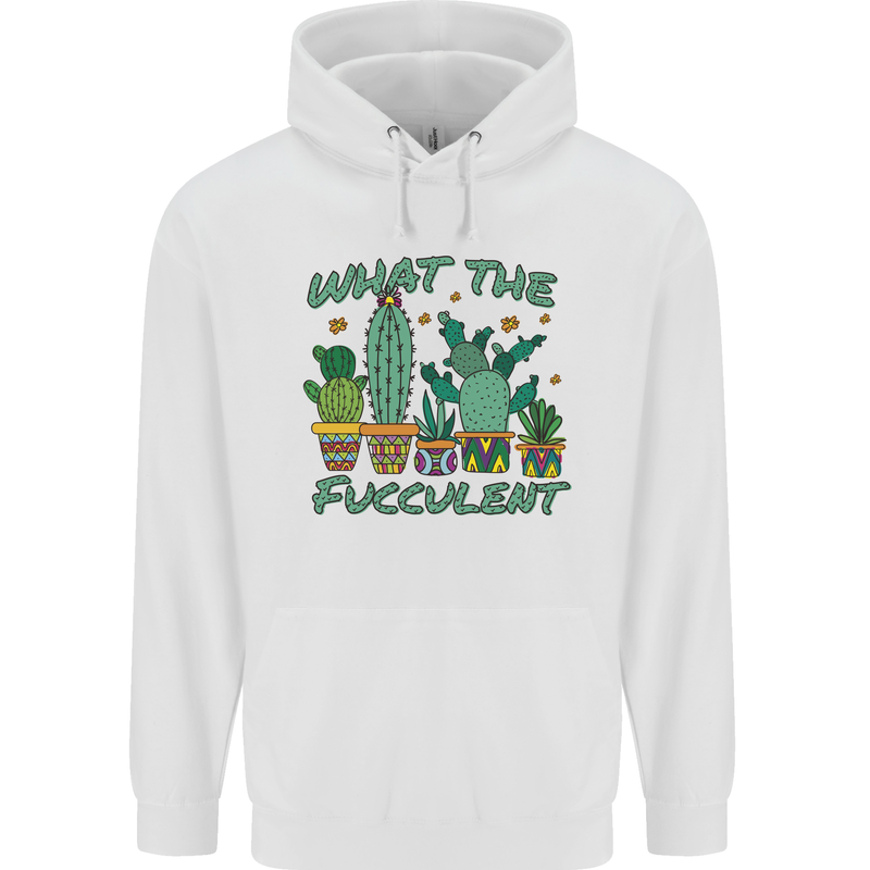 Gardening Fucculent Funny Plant Botanist Childrens Kids Hoodie White