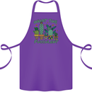 Gardening Fucculent Funny Plant Botanist Cotton Apron 100% Organic Purple
