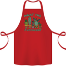 Gardening Fucculent Funny Plant Botanist Cotton Apron 100% Organic Red