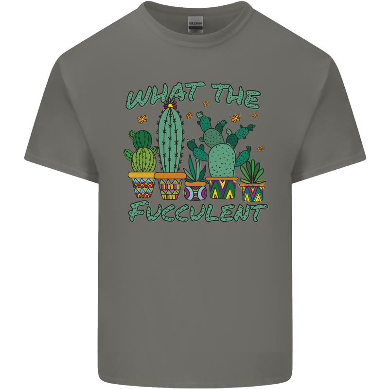 Gardening Fucculent Funny Plant Botanist Kids T-Shirt Childrens Charcoal