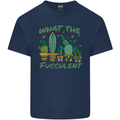 Gardening Fucculent Funny Plant Botanist Kids T-Shirt Childrens Navy Blue