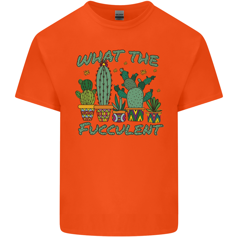 Gardening Fucculent Funny Plant Botanist Kids T-Shirt Childrens Orange