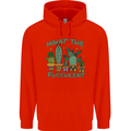 Gardening Fucculent Funny Plant Botanist Mens 80% Cotton Hoodie Bright Red