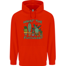 Gardening Fucculent Funny Plant Botanist Mens 80% Cotton Hoodie Bright Red
