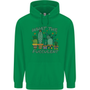 Gardening Fucculent Funny Plant Botanist Mens 80% Cotton Hoodie Irish Green