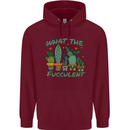 Gardening Fucculent Funny Plant Botanist Mens 80% Cotton Hoodie Maroon