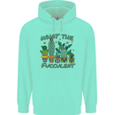 Gardening Fucculent Funny Plant Botanist Mens 80% Cotton Hoodie Peppermint