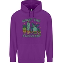 Gardening Fucculent Funny Plant Botanist Mens 80% Cotton Hoodie Purple