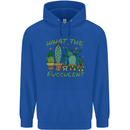 Gardening Fucculent Funny Plant Botanist Mens 80% Cotton Hoodie Royal Blue