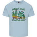 Gardening Fucculent Funny Plant Botanist Mens Cotton T-Shirt Tee Top Light Blue
